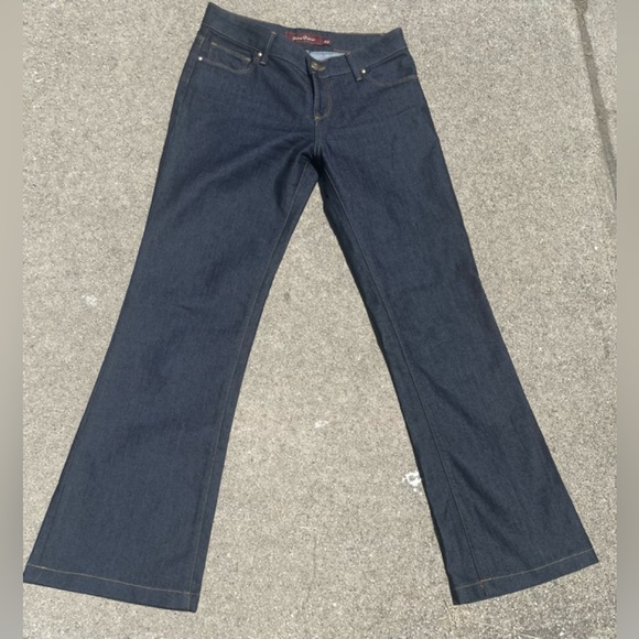 RAVEN DENIM DARK WASH BOOTCUT BLUE WOMENS JEANS SIZE 29 POCKETS BELT LOOPS - Picture 1 of 7